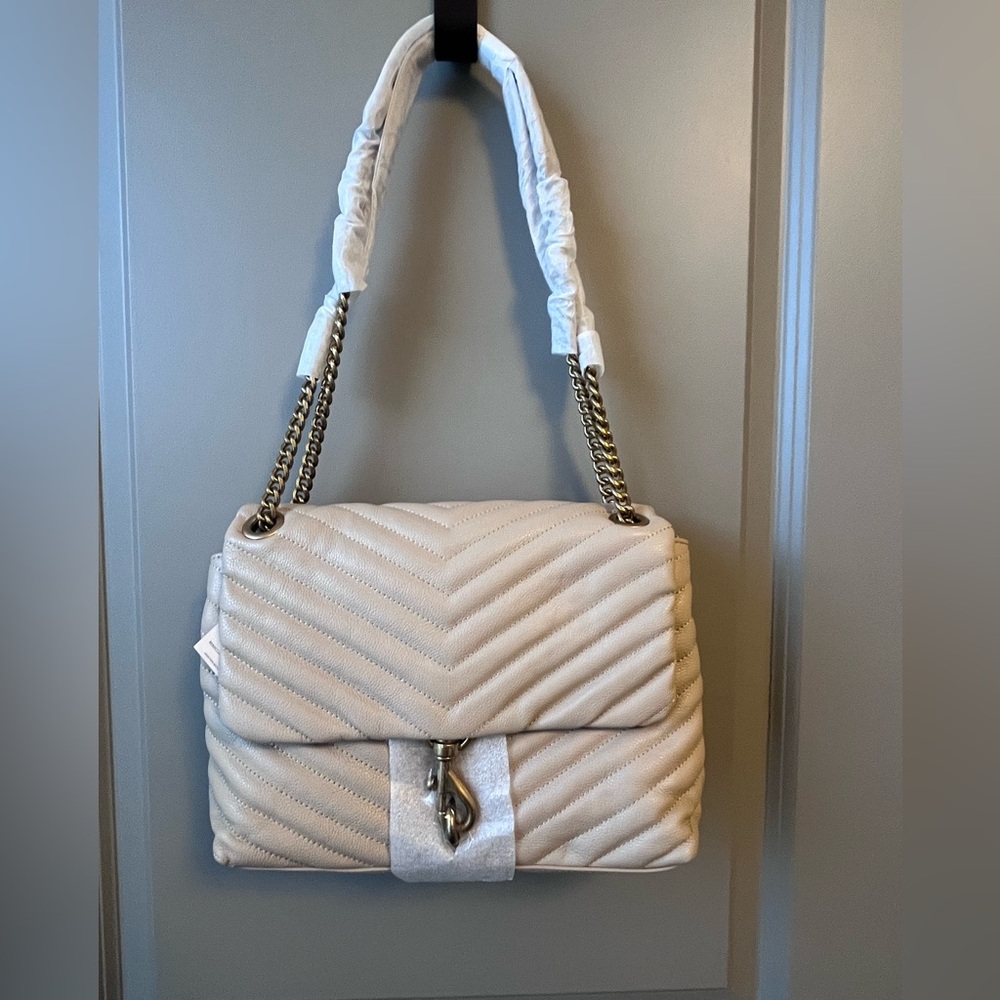 Rebecca Minkoff Edie Flap Shoulder Bag (Sanddune)